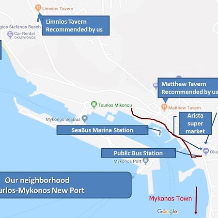 Sunny Guest House New Port Mykonos 图罗斯 外观 照片
