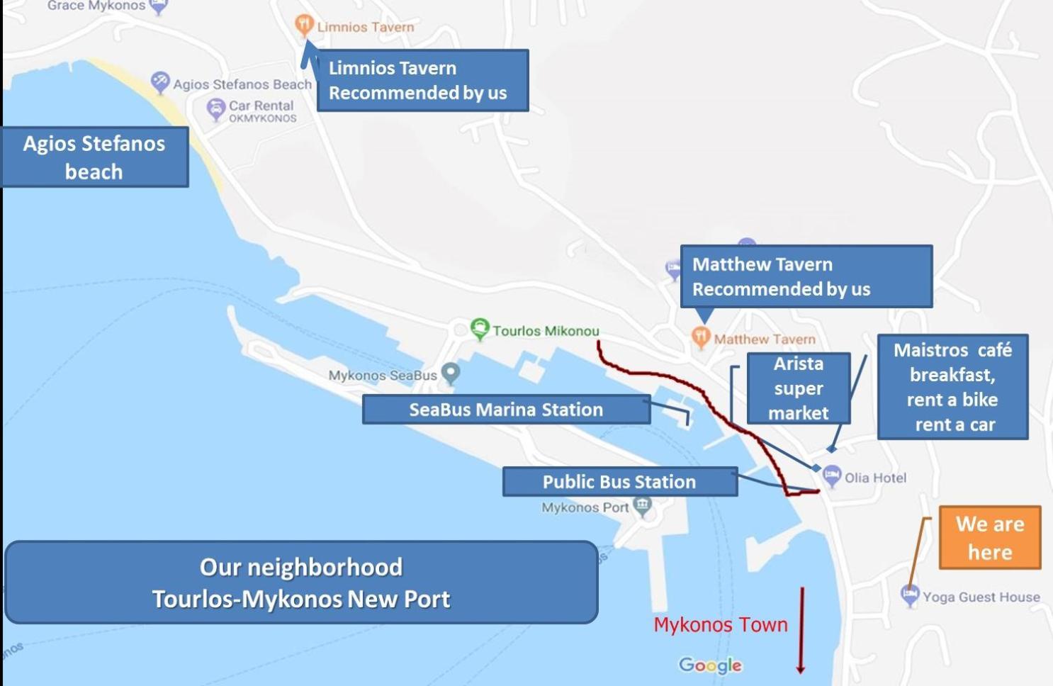 Sunny Guest House New Port Mykonos 图罗斯 外观 照片